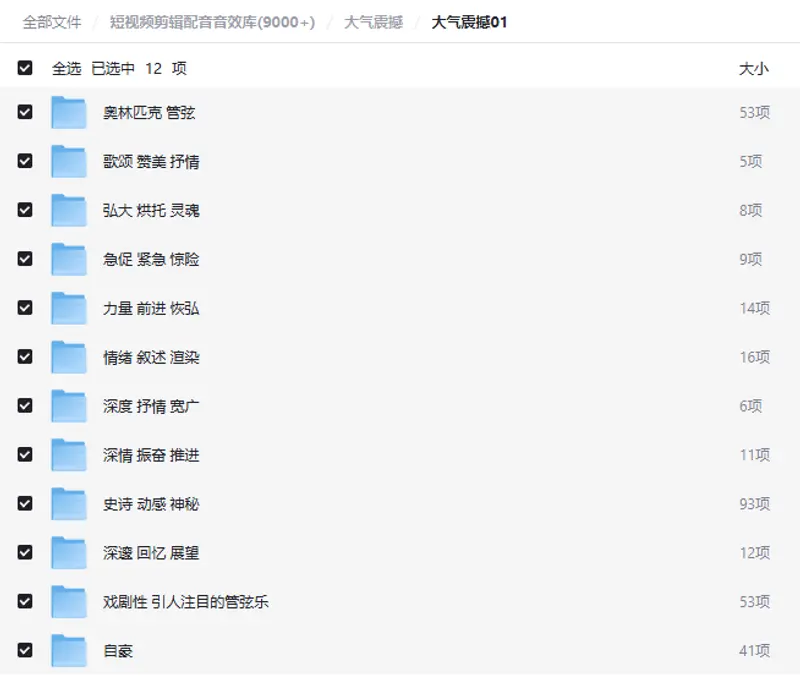 9000+短视频剪辑配音音效素材免费下载 第3张