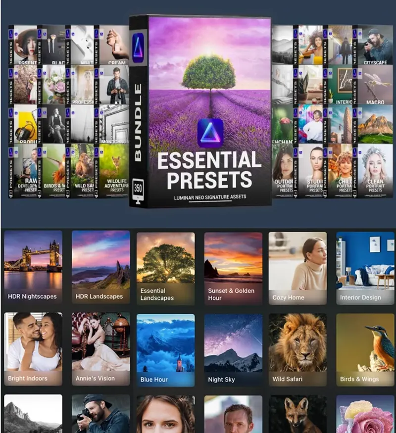 Luminar NEO 40套400+基础预设包素材合集免费下载 第2张 Luminar NEO 40套400+基础预设包素材合集免费下载 第2张