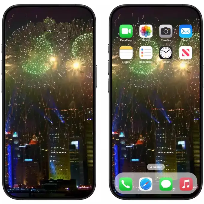 美丽的烟花苹果手机动态锁屏壁纸