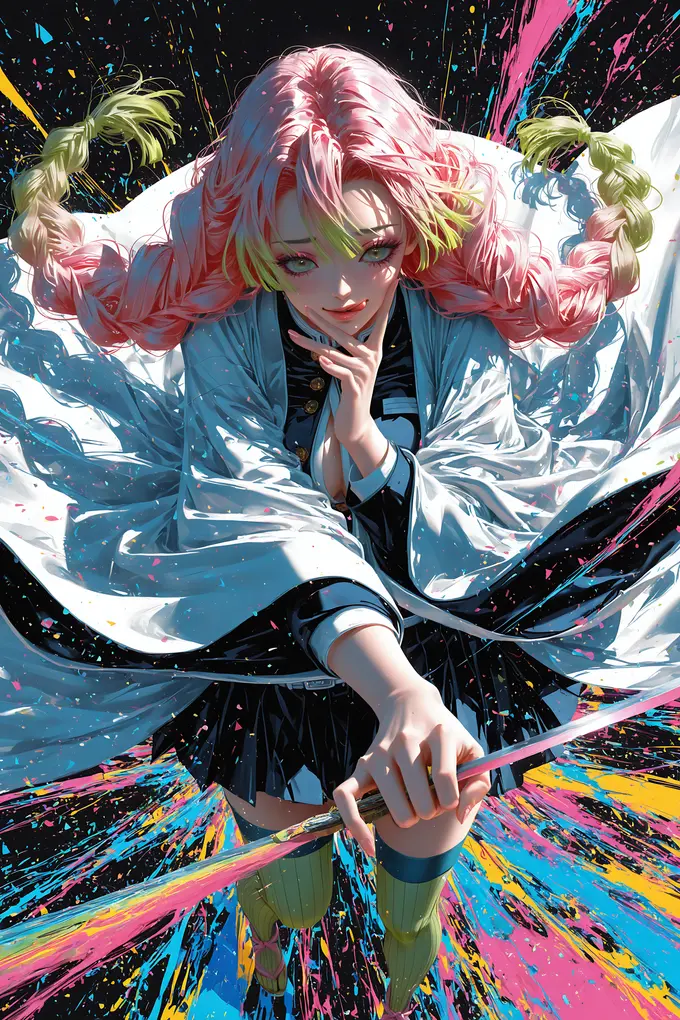 10张超高清鬼灭之刃 甘露寺蜜璃美图【174M】 