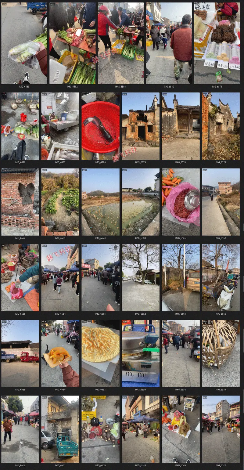 无版权农村赶集视频素材下载