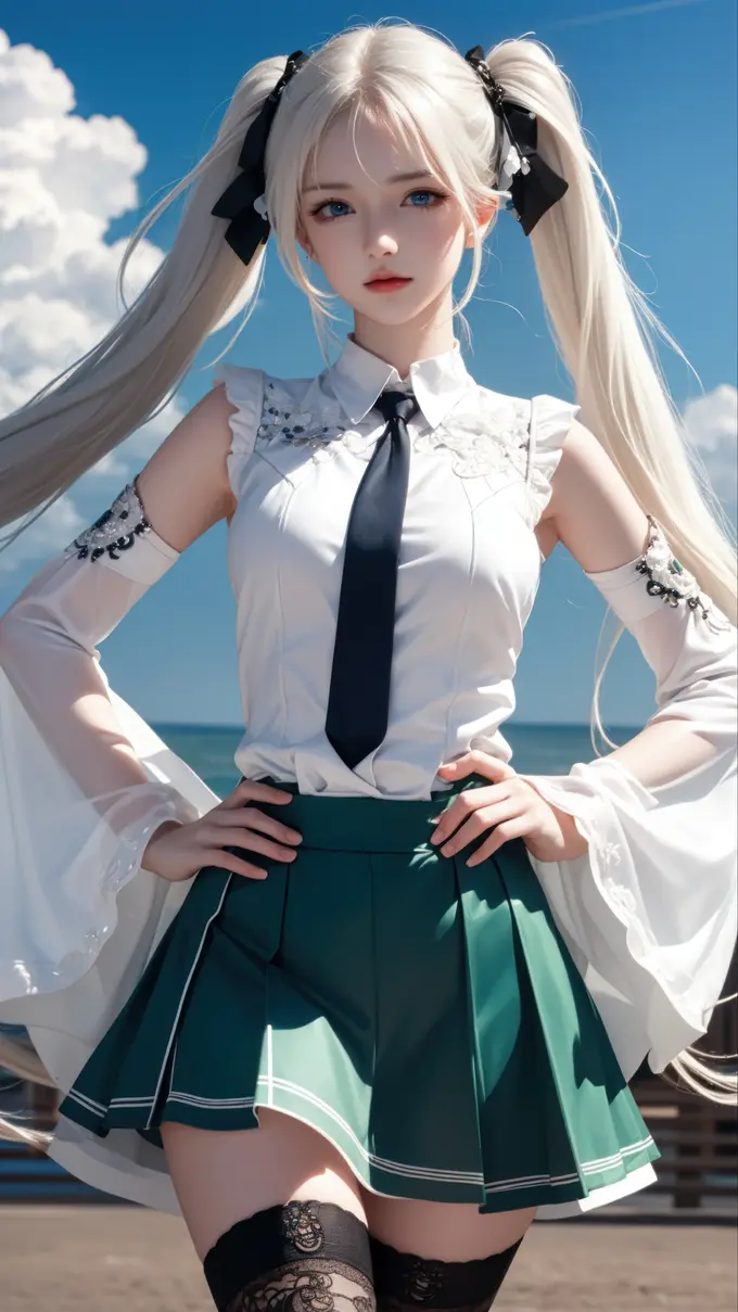 13张双马尾少女AI美图 【122M】 第5张