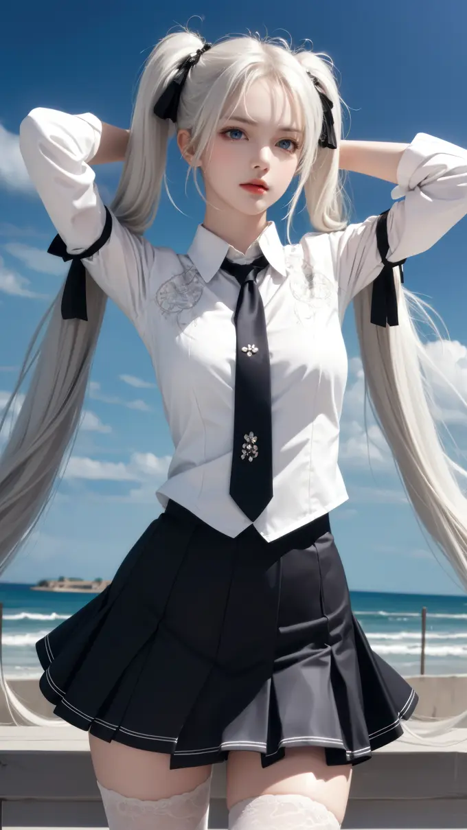 13张双马尾少女AI美图 【122M】 第4张