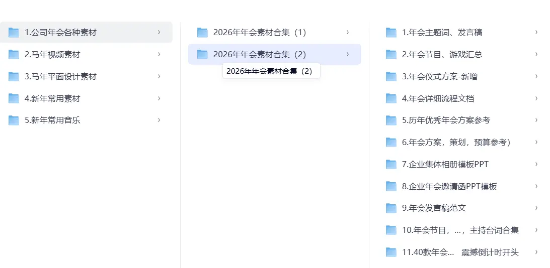 马年新年全网最全专题素材150G以上，视频剪辑，平面设计师福利  第3张