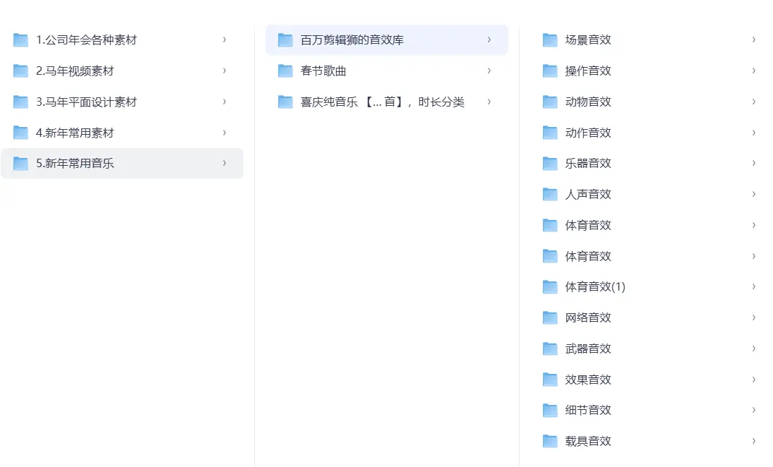 马年新年全网最全专题素材150G以上，视频剪辑，平面设计师福利  第7张
