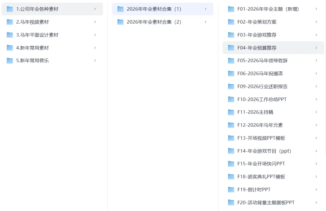 马年新年全网最全专题素材150G以上，视频剪辑，平面设计师福利  第2张