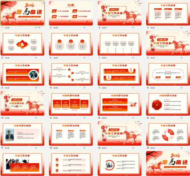 2026年最新76款个人述职报告PPT模板,可编辑可修改 第4张