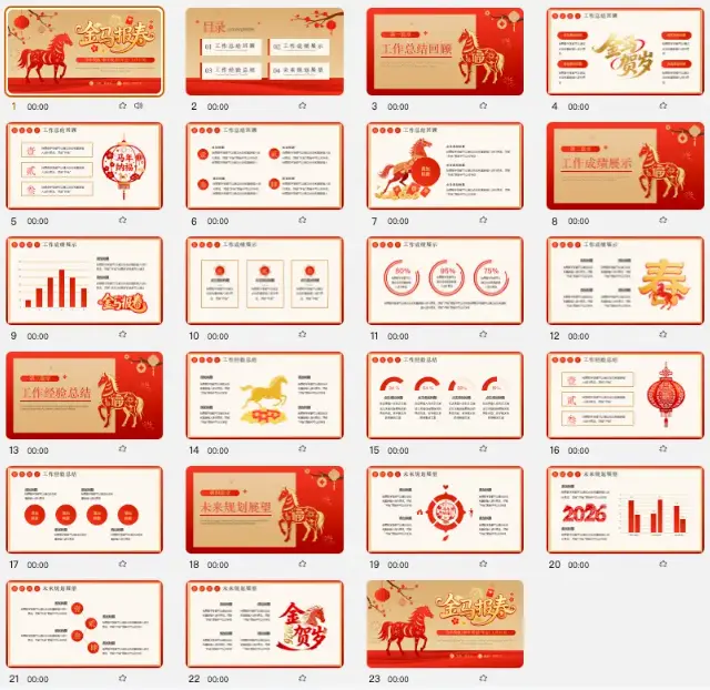 2026年最新76款个人述职报告PPT模板,可编辑可修改