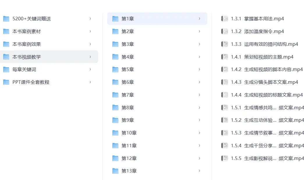 AI短视频制作一本通：文本生成视频+图片生成视频+视频生成视频