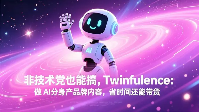 非技术党也能搞!Twinfluence:做AI分身产品牌内容
