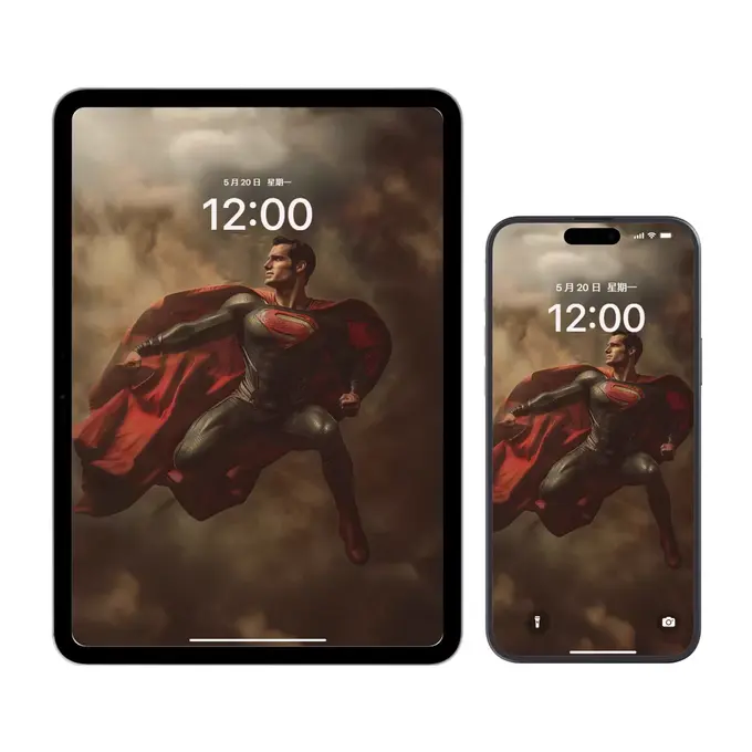 2套超人9K超清平板+手机+电脑折叠屏壁纸 第4张