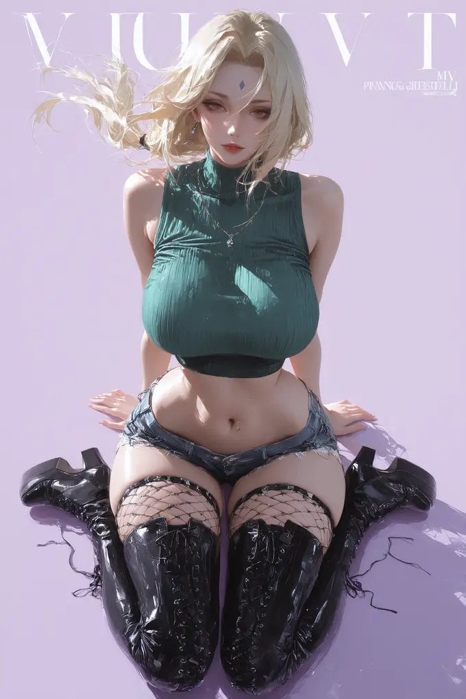 19P火影忍者纲手纯欲风4K超高清美图壁纸 第4张