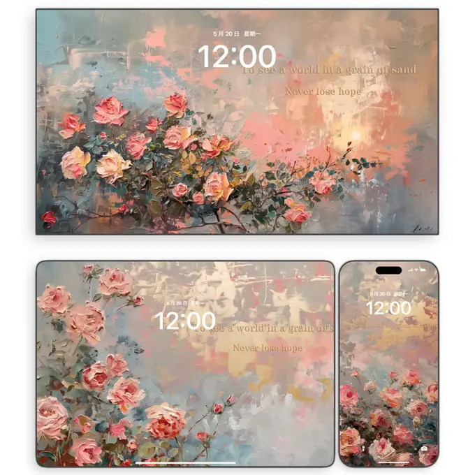 48张浓墨版绘4K高级氛围感 手机电脑ipad平板壁纸 第5张