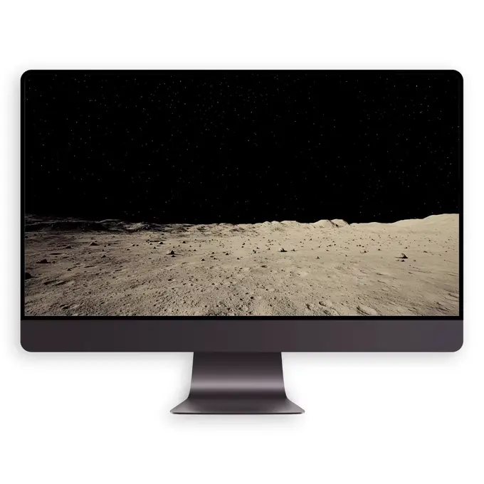 月球荒原 高级氛围感电脑平板iPad手机iPhone壁纸 4K超清图片 第5张