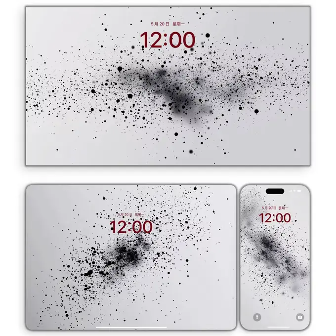 墨痕星河 高级氛围感 电脑平板iPad手机iPhone4K超清壁纸