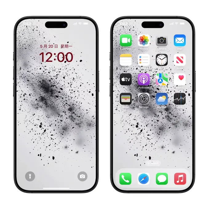 墨痕星河 高级氛围感 电脑平板iPad手机iPhone4K超清壁纸 第3张