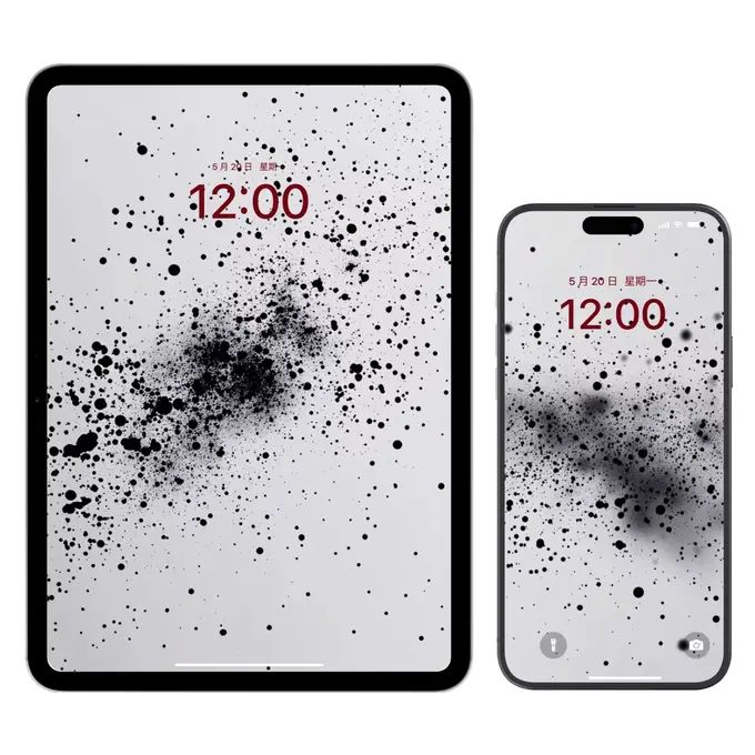 墨痕星河 高级氛围感 电脑平板iPad手机iPhone4K超清壁纸 第2张