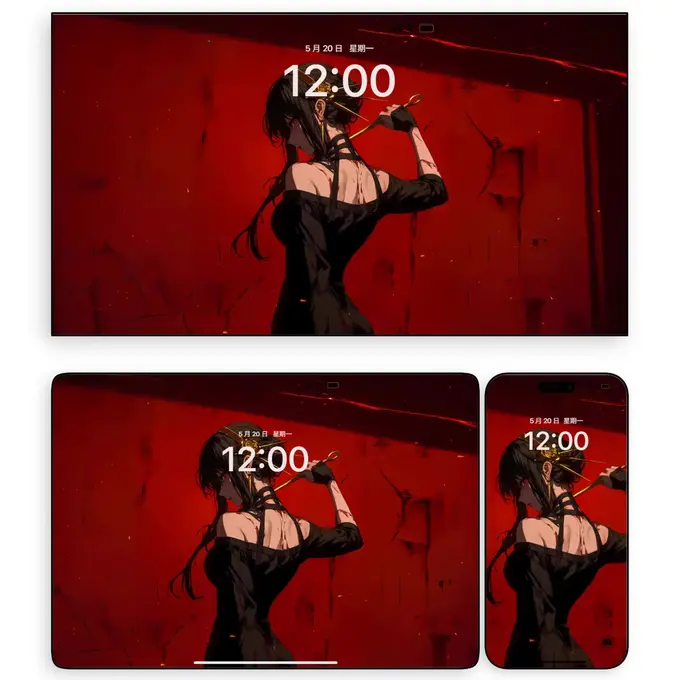 荆棘玫瑰约尔福杰 二次元动漫4K壁纸(电脑平板iPad手机)