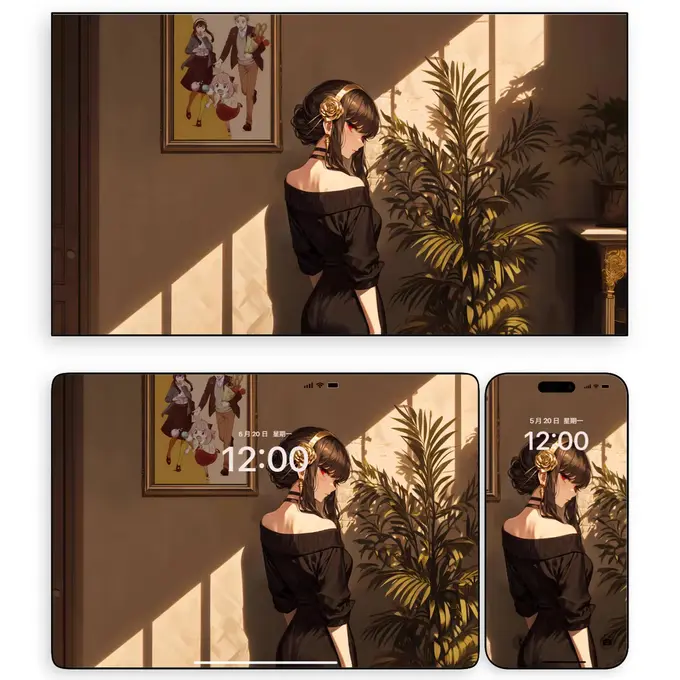 荆棘玫瑰约尔福杰 二次元动漫4K壁纸(电脑平板iPad手机) 第2张