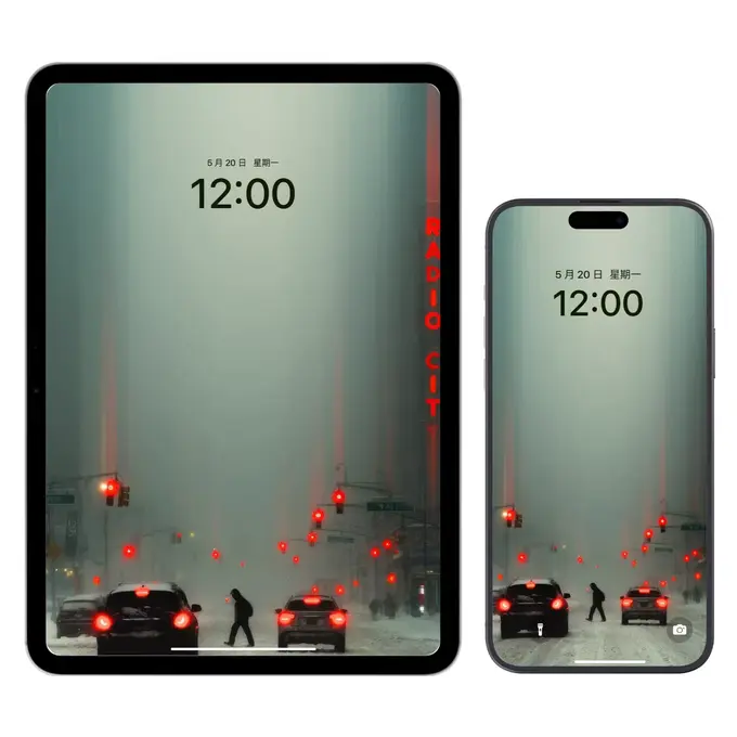 灯影重重的街景系列4K高清壁纸(电脑手机平板ipad通用)