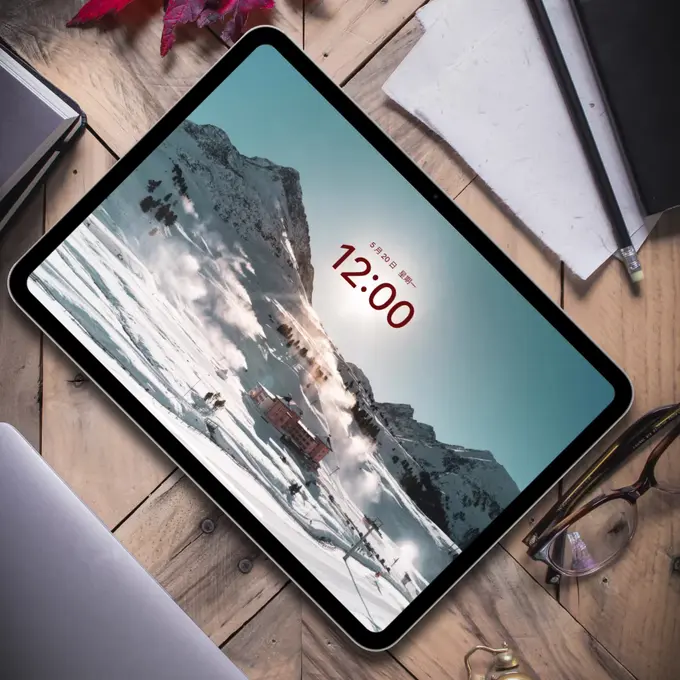 雪峰暖阳 山居晴歌4K高清风景壁纸(电脑手机平板ipad) 第3张