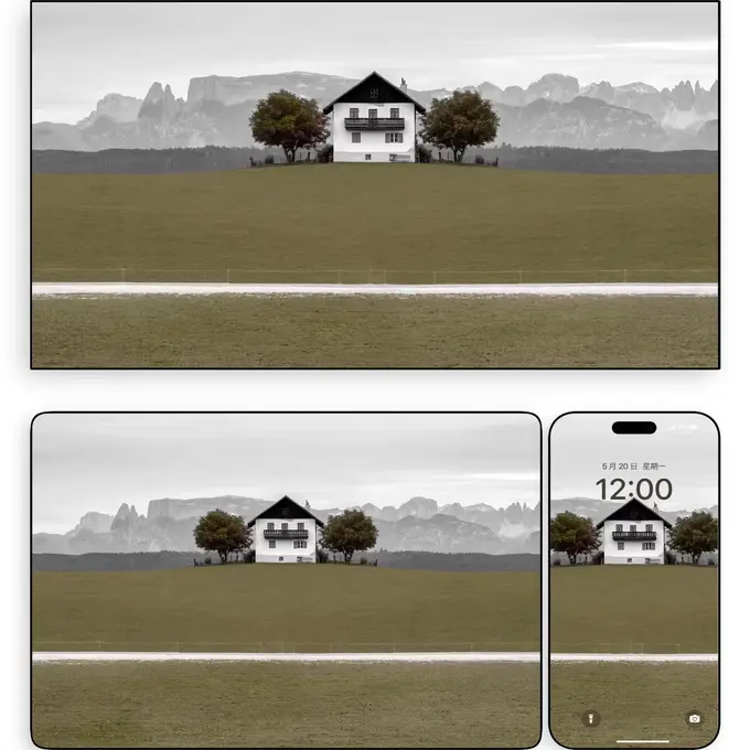 原野山舍4K高清壁纸(电脑手机平板ipad) 第1张