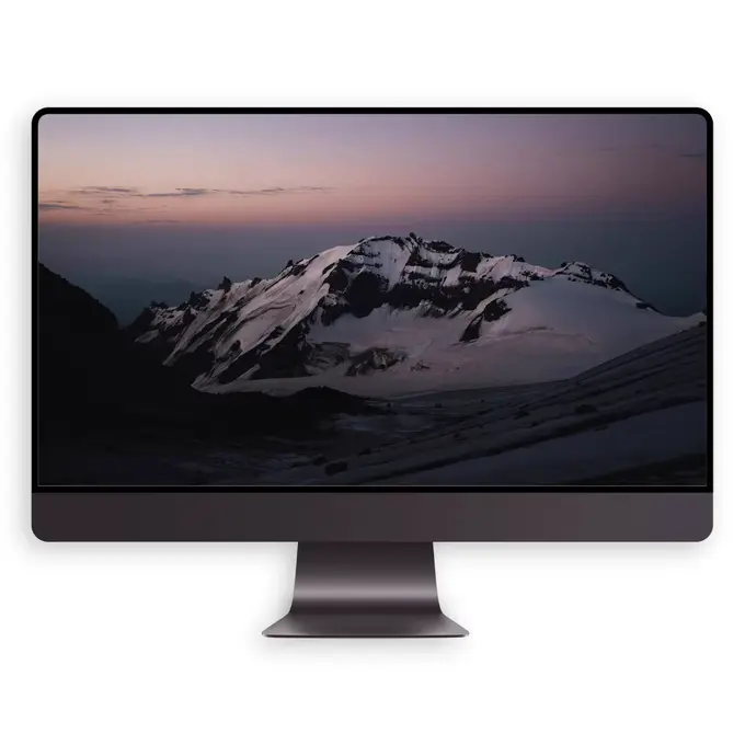 暮雪朝晖 粉黛寒山4K高清壁纸(电脑手机平板ipad) 第4张