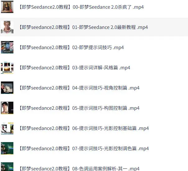 Seedance2.0保姆级教程5套合集,从入门到精通的最全攻略