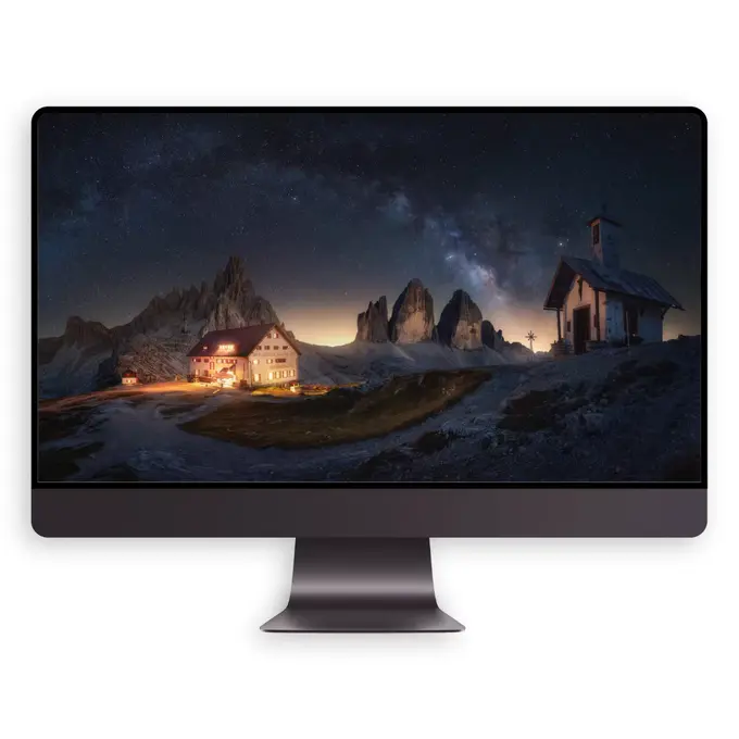 多洛米蒂的星夜圣歌4K高清壁纸(电脑手机平板ipad) 第4张