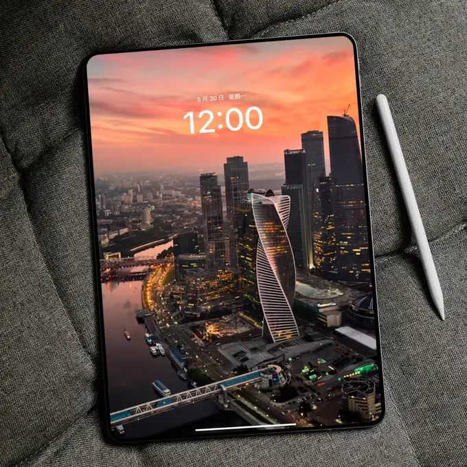 莫斯科河畔夕照楼影4K高清壁纸(电脑手机平板ipad) 第3张