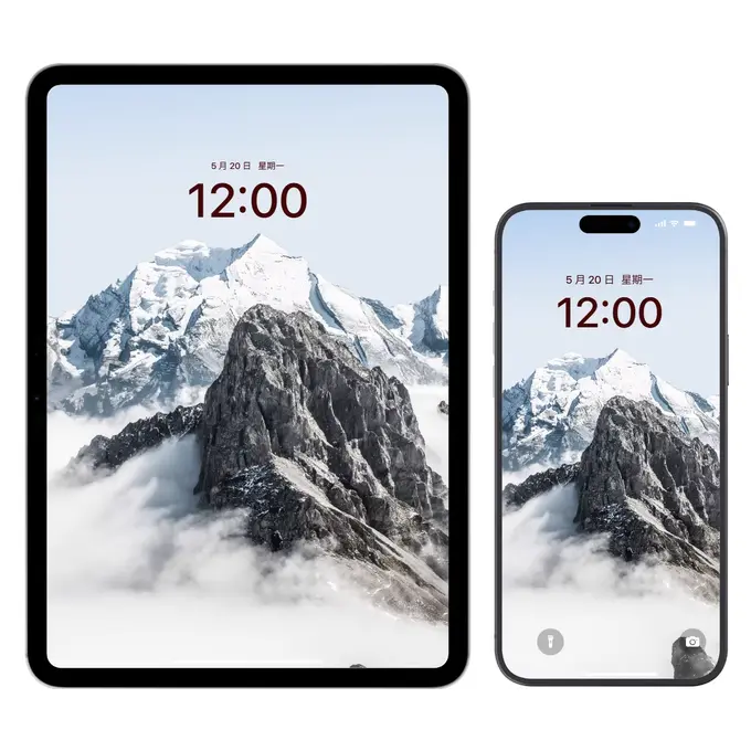 阿尔卑斯山雪雾晨昏4K壁纸(电脑手机平板ipad) 第3张