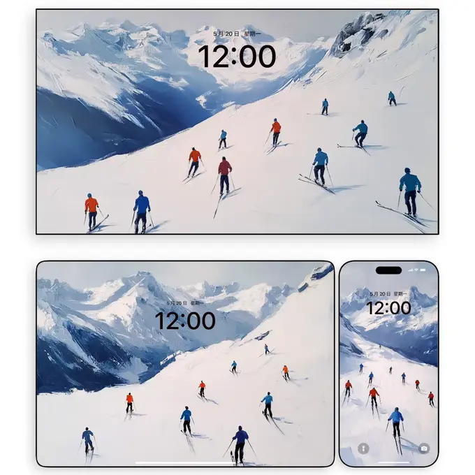 18套极地晨昏线4K高清(电脑手机平板ipad壁纸)