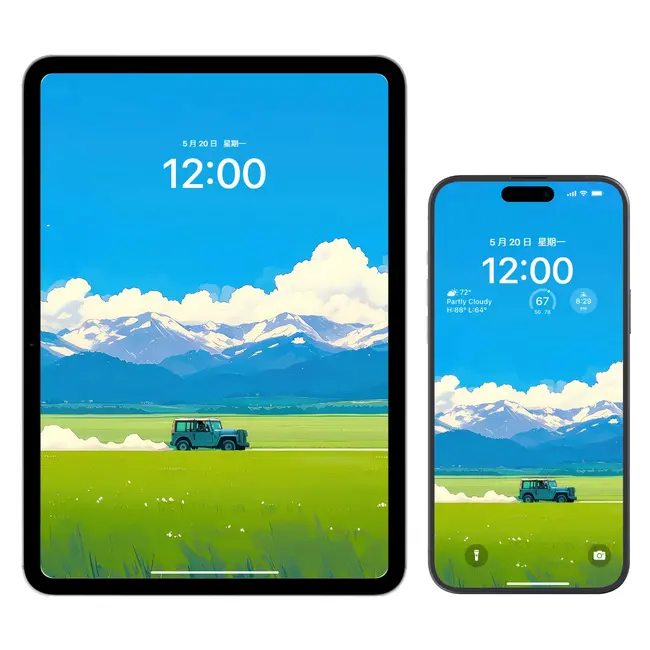 宫崎骏吉卜力原野4K高清(电脑手机平板ipad壁纸) 第4张