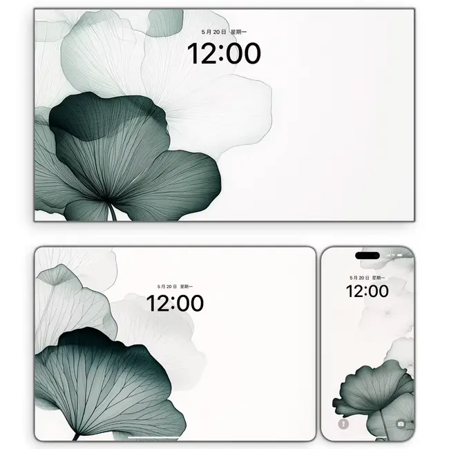 银杏叶艺术画4K高清(手机电脑平板ipad壁纸) 第2张