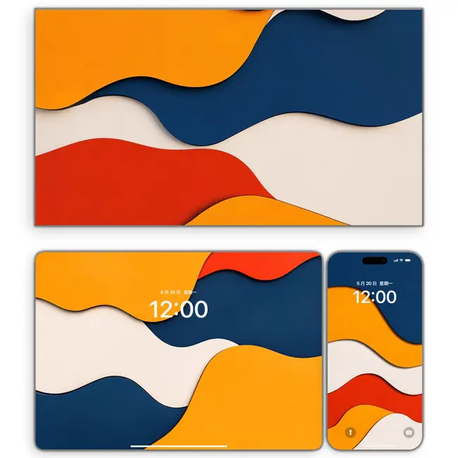 鎏金涟漪 流霞织梦 科技感4K高清壁纸(手机电脑平板ipad) 第5张