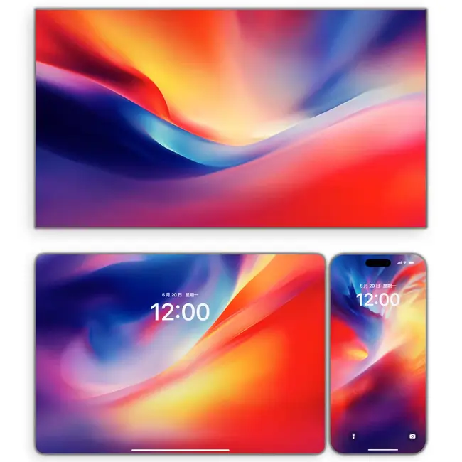 鎏金涟漪 流霞织梦 科技感4K高清壁纸(手机电脑平板ipad)