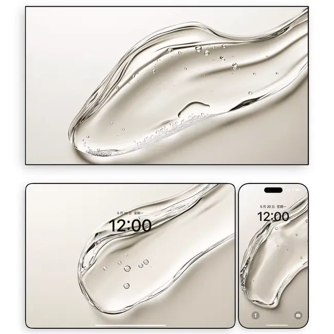 凝露漫洄静谧水光 电脑平板iPad手机4K超清壁纸 第1张