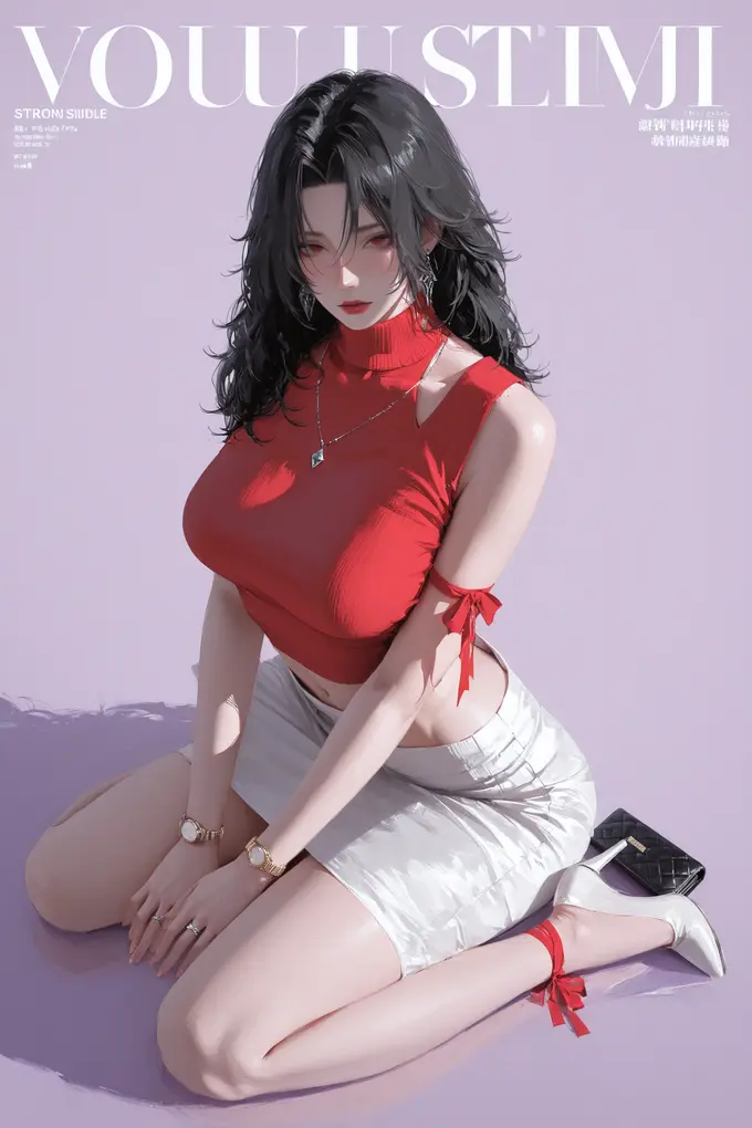 18张夕日红都市丽人超高清壁纸美图