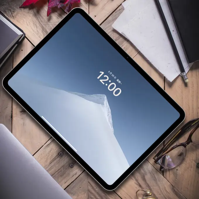 极简雪山大气风光4K超清电脑平板iPad手机壁纸 第2张