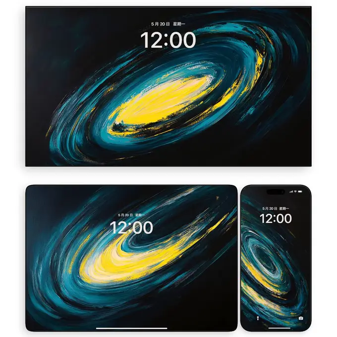 宇宙星球谧境治愈系4K超清电脑平板iPad手机壁纸 第2张