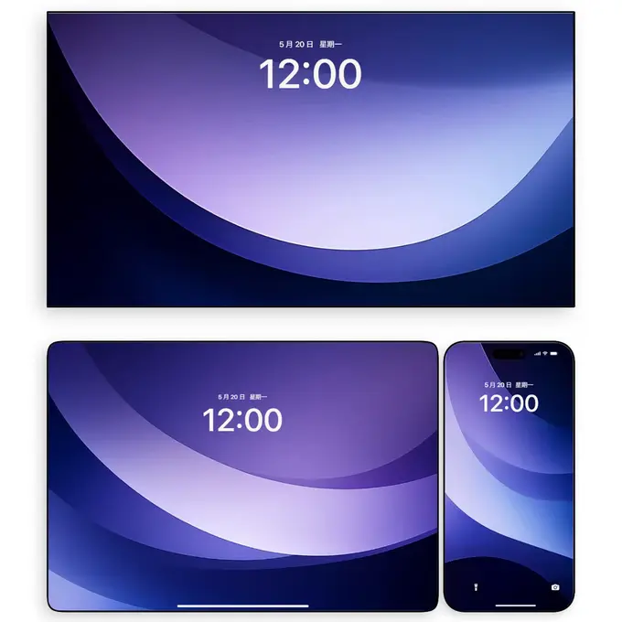 极简风梦幻科技纹理4K超清电脑 平板iPad 手机壁纸