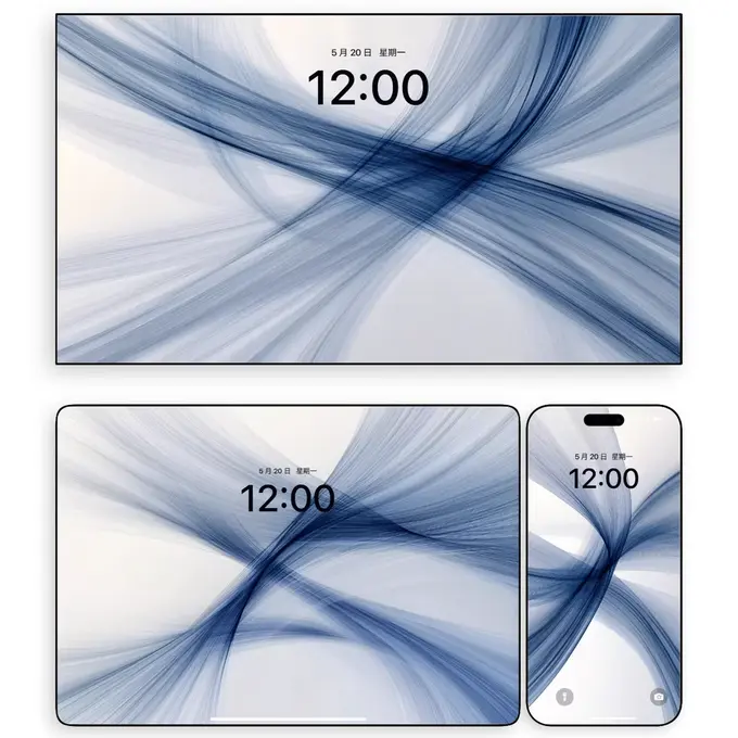 极简风梦幻科技纹理4K超清电脑 平板iPad 手机壁纸 第4张