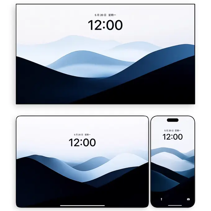 极简风梦幻科技纹理4K超清电脑 平板iPad 手机壁纸 第3张