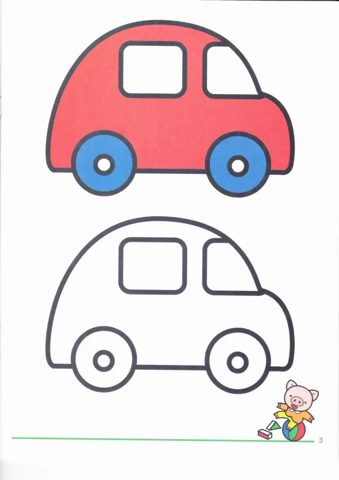 3000张适合儿童幼儿涂色的简笔画(A4可打印) 第5张