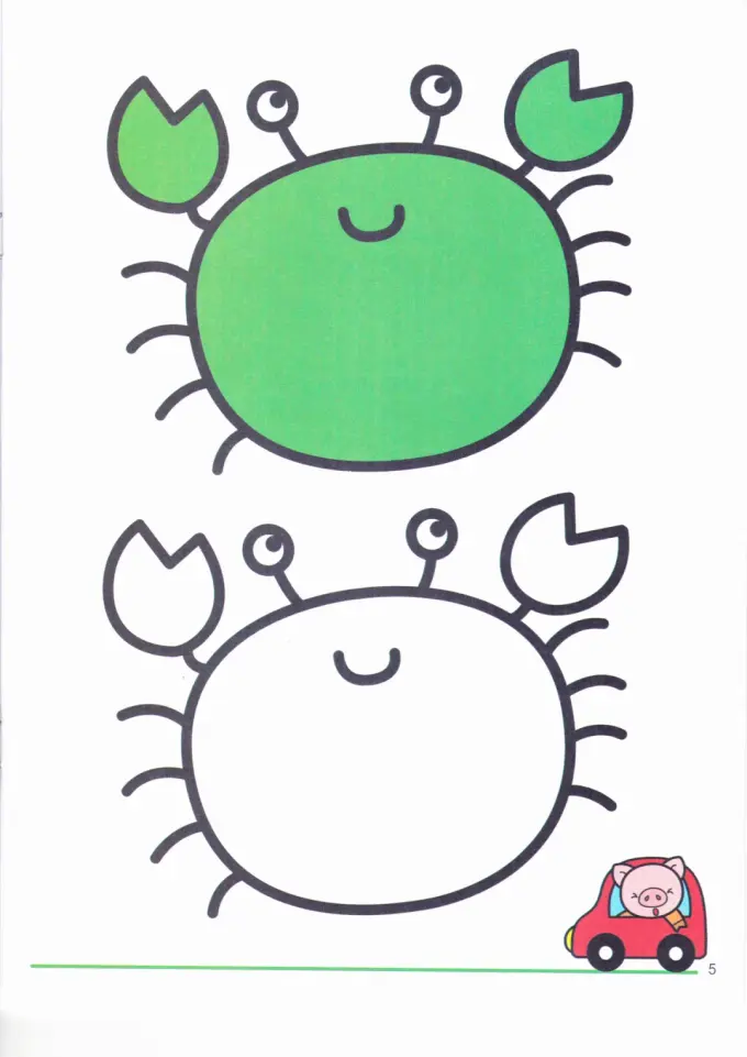 3000张适合儿童幼儿涂色的简笔画(A4可打印) 第2张