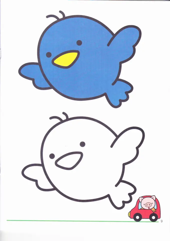 3000张适合儿童幼儿涂色的简笔画(A4可打印) 第3张