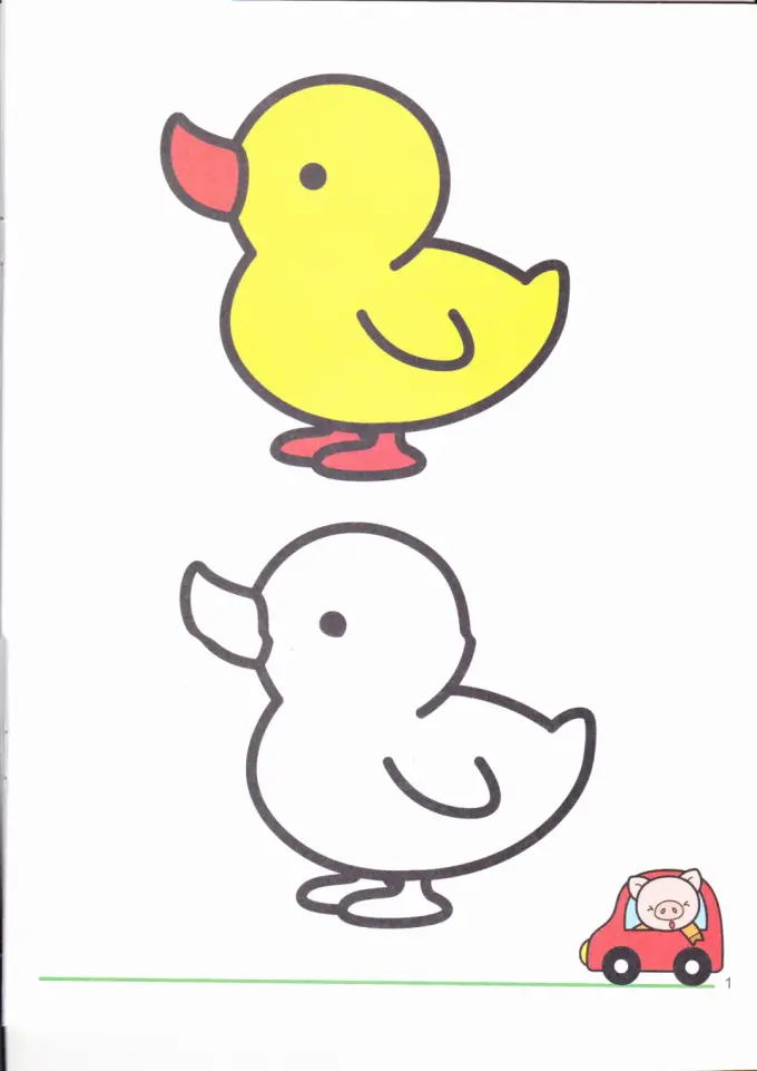 3000张适合儿童幼儿涂色的简笔画(A4可打印)