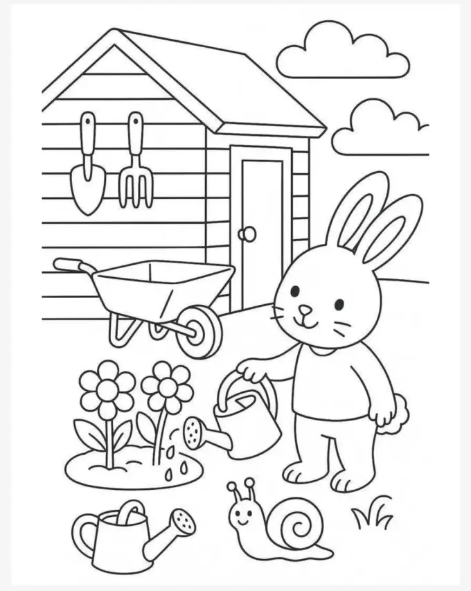 100+个动物简笔画手绘线稿，可打印涂色