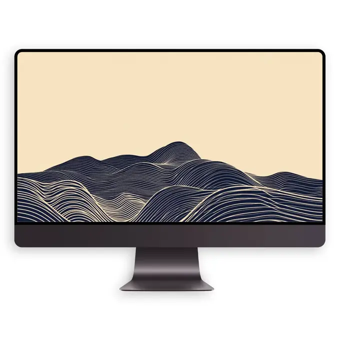 线语山峦(手机电脑平板4K壁纸)苹果iPhone安卓华为全设备通用 第4张