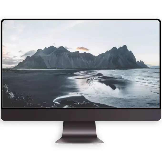 冰岛南海岸黑沙滩与韦斯特拉霍恩山(电脑手机平板ipad4K高清壁纸) 第4张